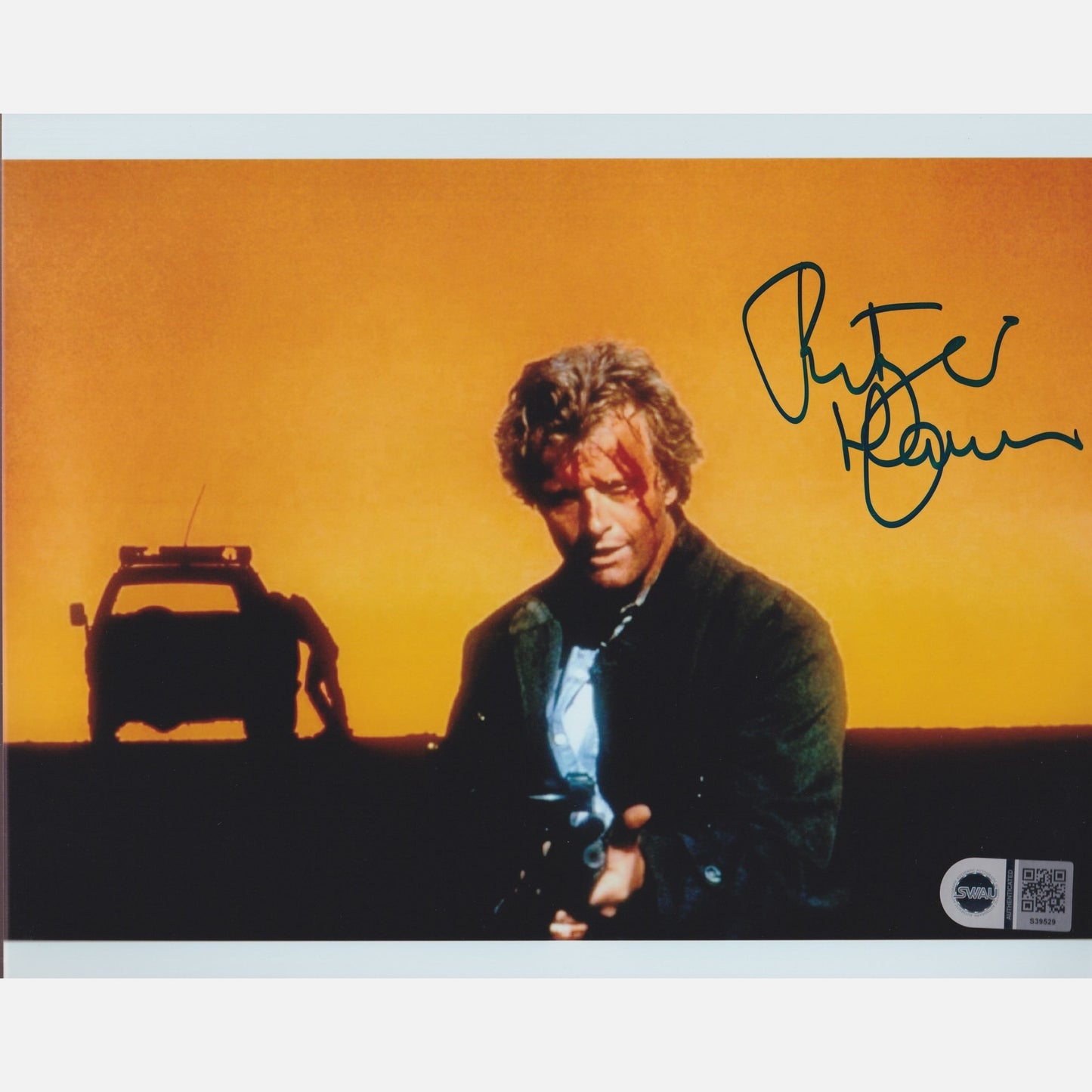 RUTGER HAUER autograph SWAU signed 8x10 photography The Hitcher