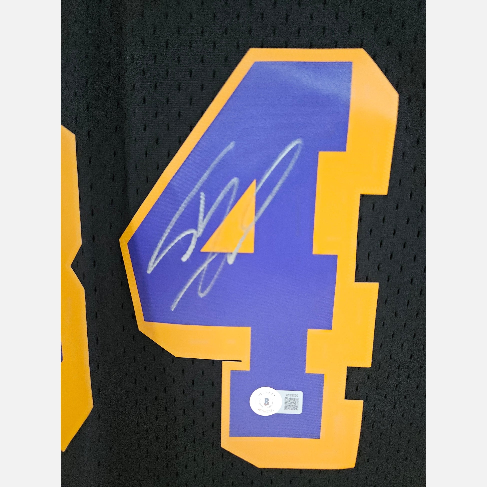 SHAQUILLE O'NEAL autograph BECKETT certificate signed NBA M&N jersey LA LAKERS Jersey