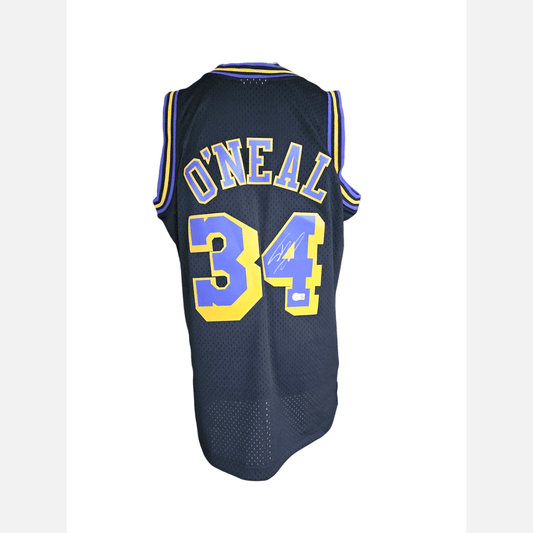 SHAQUILLE O'NEAL autograph BECKETT certificate signed NBA M&N jersey LA LAKERS Jersey