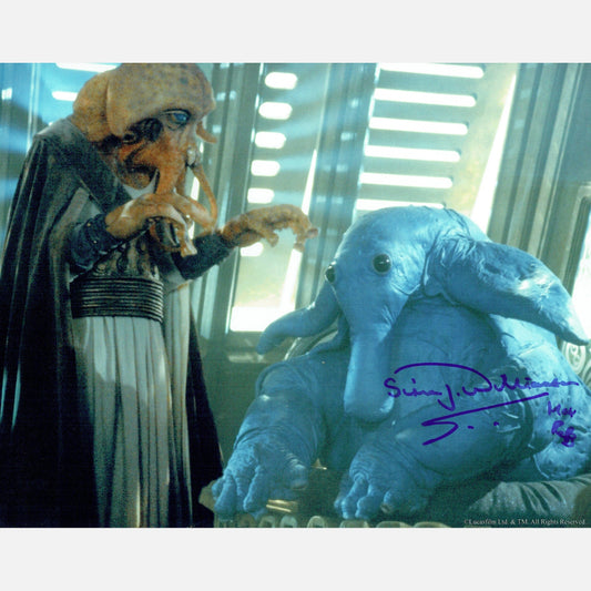 SIMON J WILLIAMSON autograph ACOA signed 8x10 photography STAR WARS 8x10