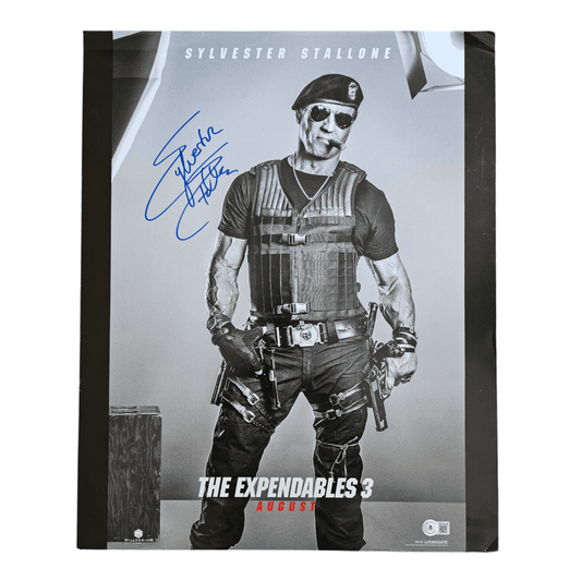 SYLVESTER STALLONE autograph BECKETT signed 16x20 photography EXPENDABLES 3 