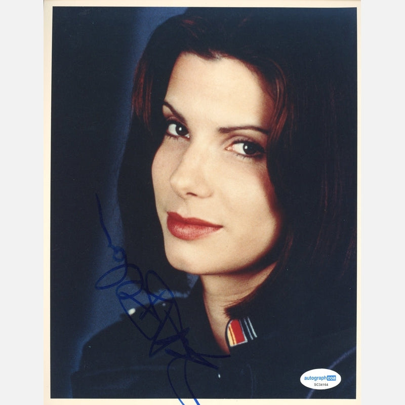 SANDRA BULLOCK autograph ACOA signed 8x10 photography DEMOLITION MAN