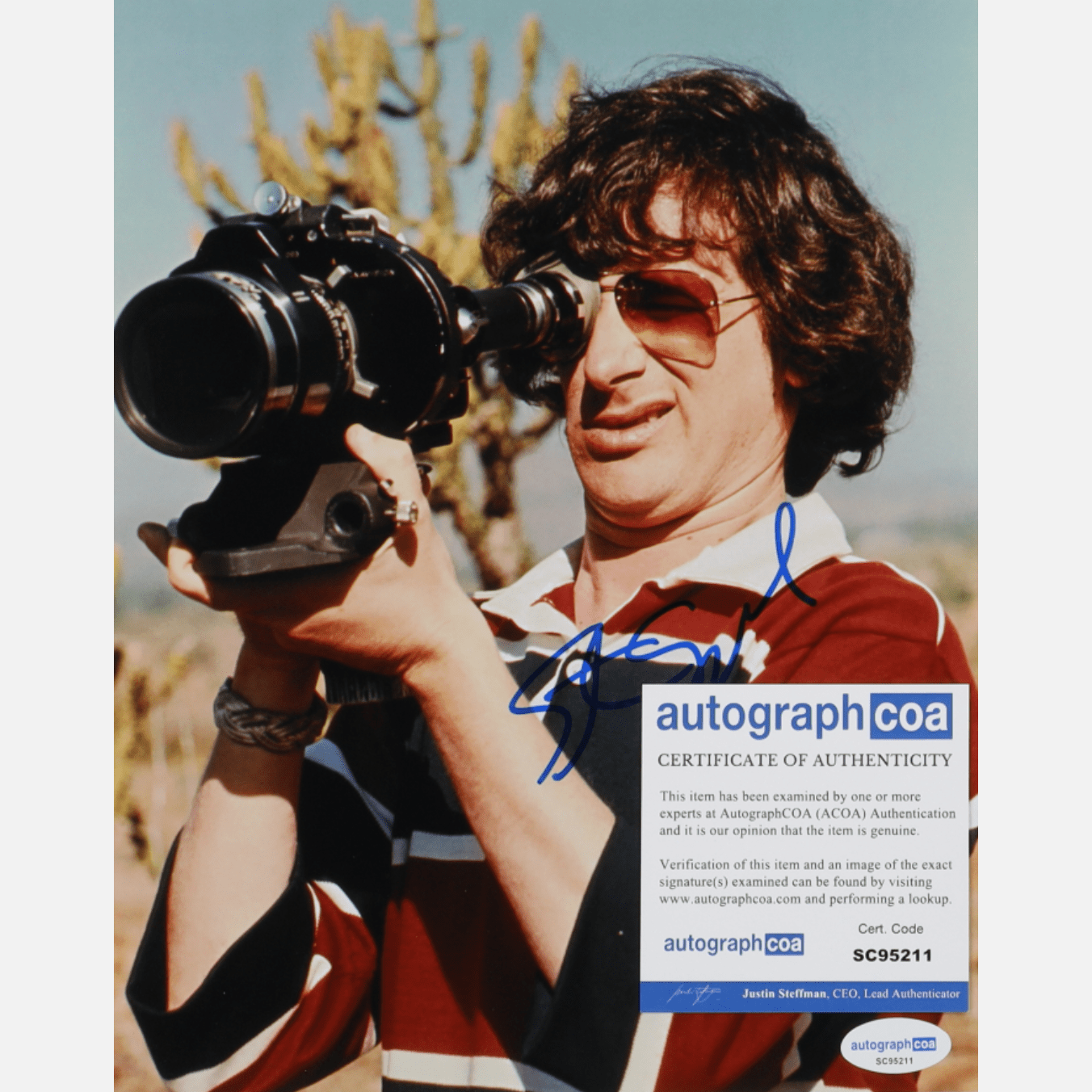 STEVEN SPIELBERG autograph ACOA signed 8x10 photography