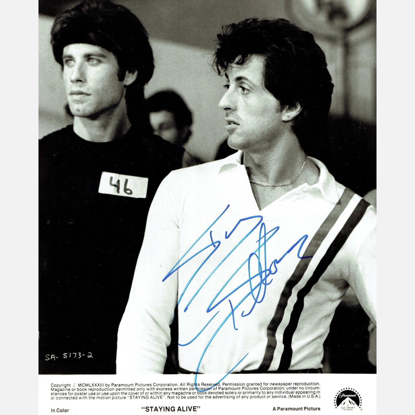 SYLVESTER STALLONE autograph ACOA signed 8x10 photography Vintage