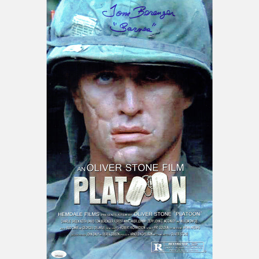 TOM BERENGER autograph JSA signed 11x17 PLATOON poster