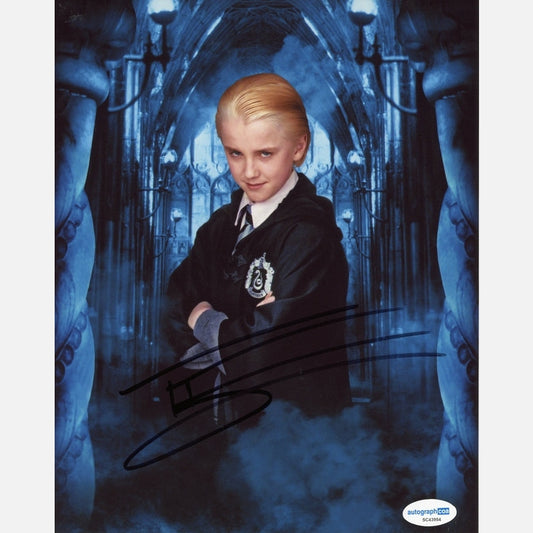 TOM FELTON autograph ACOA signed 8x10 photography HARRY POTTER