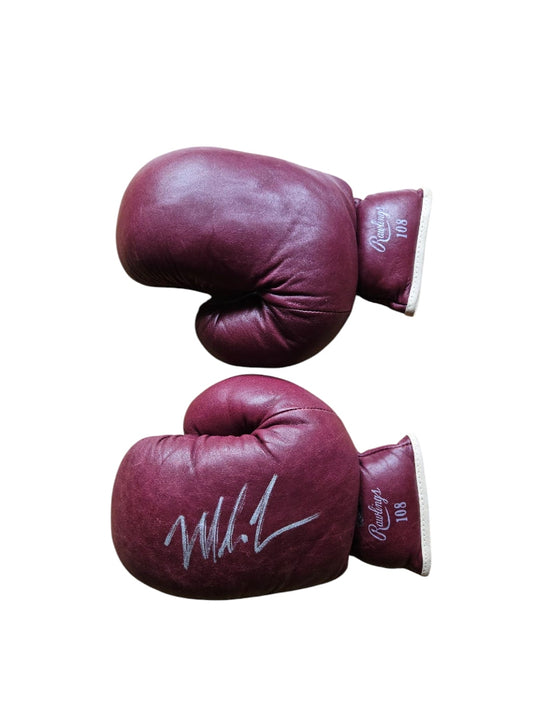 MIKE TYSON Autogramm Fiterman Zertifikat signiert Vintage Boxhandschuh