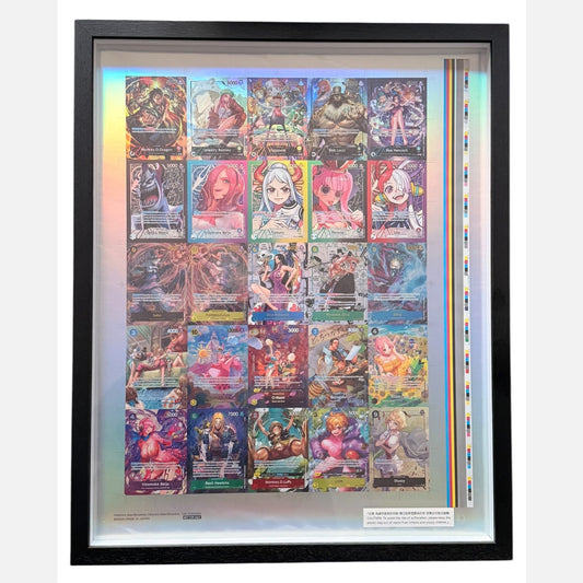 One Piece TCG Uncut Sheet OP06/OP07 with Boa Hancock and Roronoa Zoro mangas