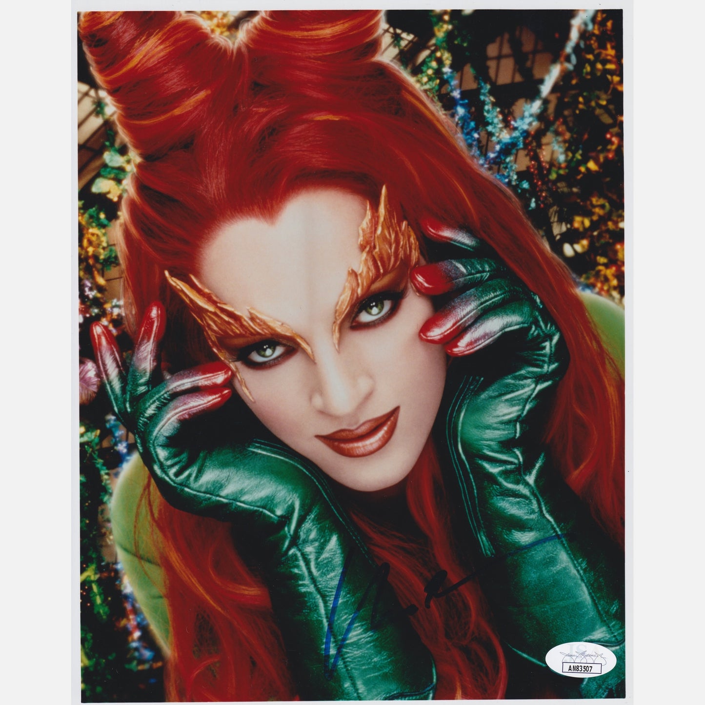 UMA THURMAN autograph JSA signed 8x10 photography BATMAN