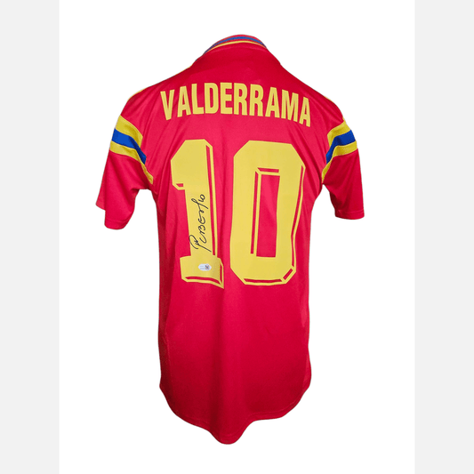 CARLOS VALDERRAMA signed soccer jersey Beckett certificate Colombia