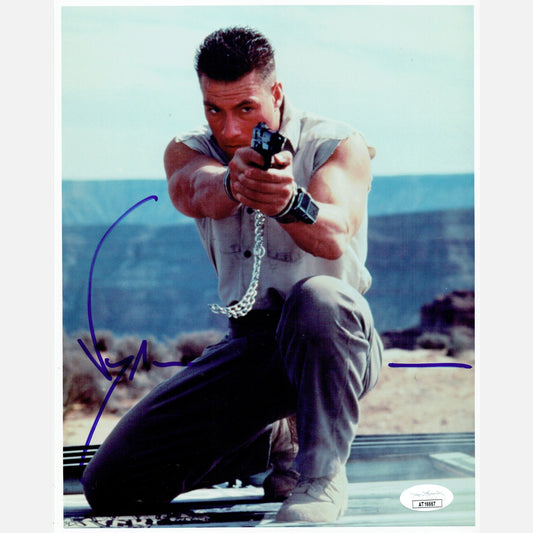 JEAN-CLAUDE VAN DAMME autograph JSA signed 8x10 photography Universal Soldier