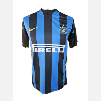 CHRISTIAN VIERI signed soccer jersey BECKETT certificate Inter Milan