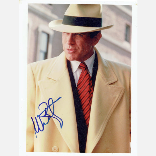 WARREN BEATTY autograph ACOA signed 8x10 photography DICK TRACY