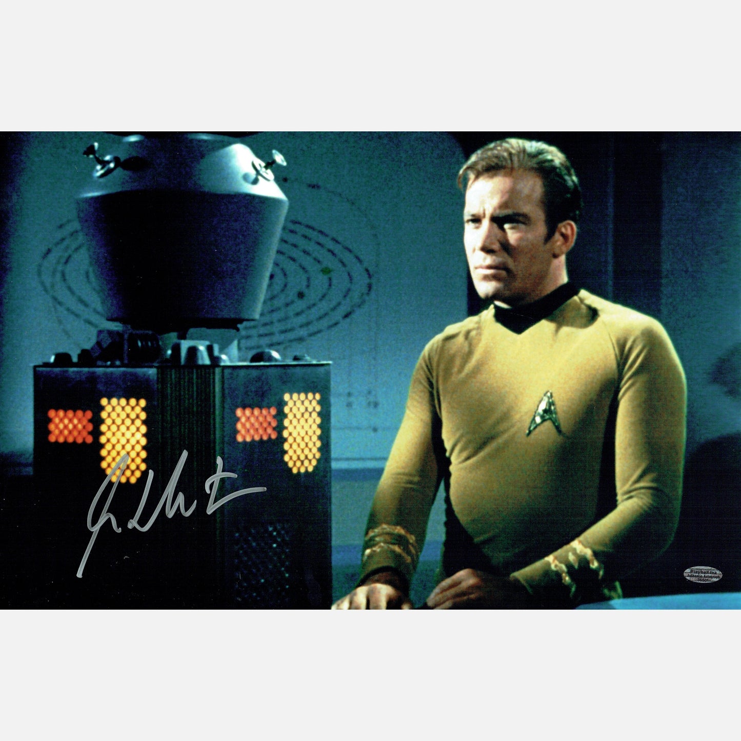 WILLIAM SHATNER autograph Playball Ink signed 11x17 photography STAR TREK