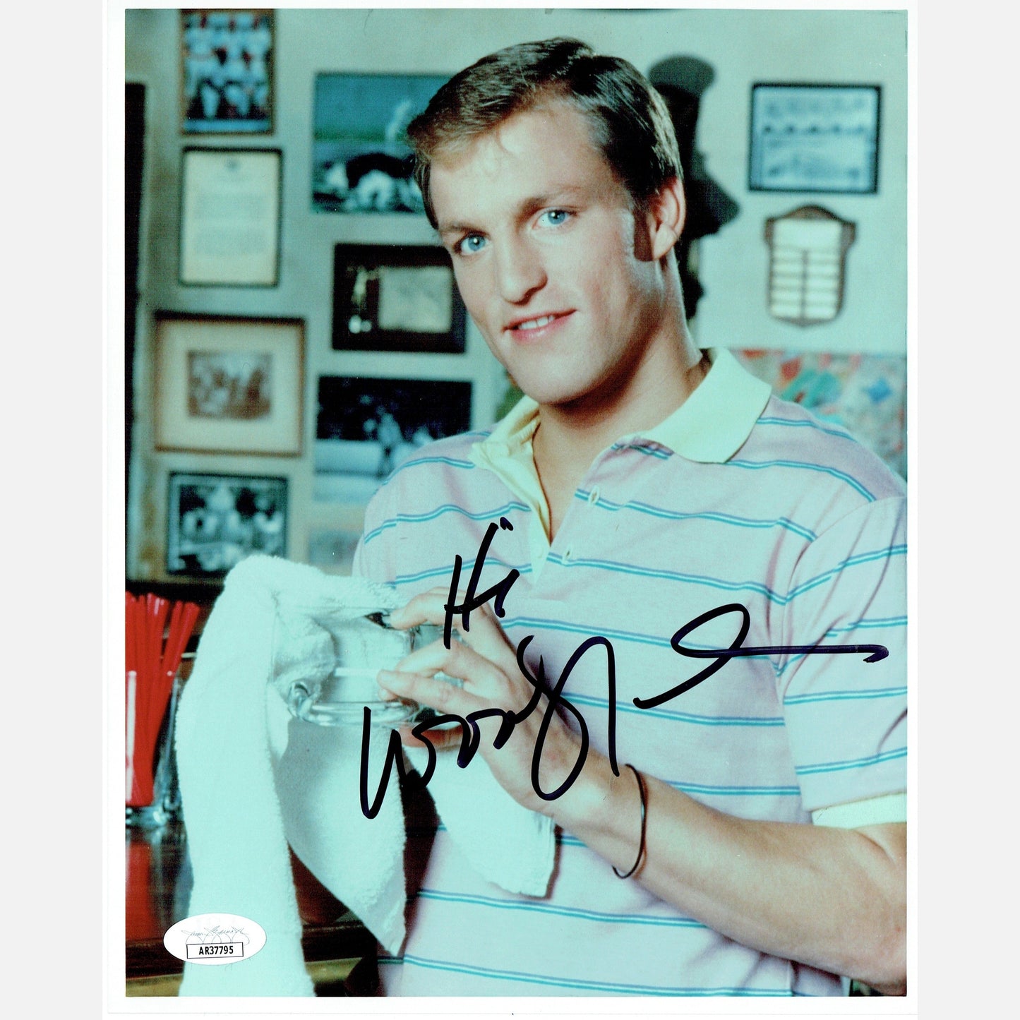 WOODY HARRELSON autograph JSA signed 8x10 photography